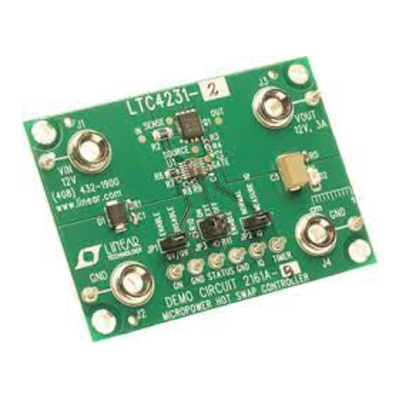 Linear Technology LTC4231 Demo Manual