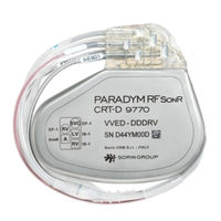 sorin PARADYM RF SonR CRT-D 9770 Manual