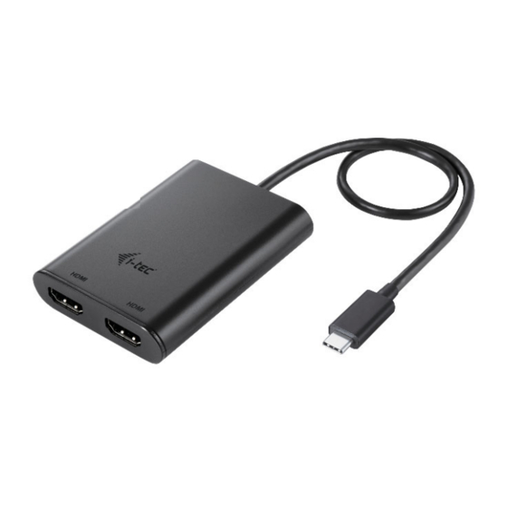 i-tec C31DUAL4KHDMI User Manual