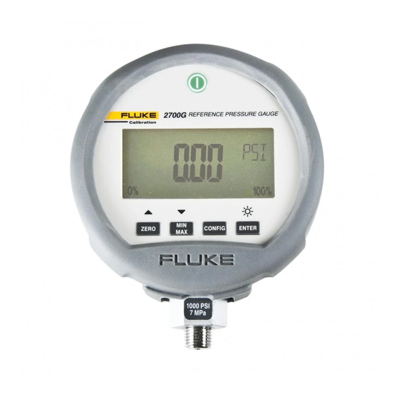 Fluke Calibration 2700G Series Gauge Manuals