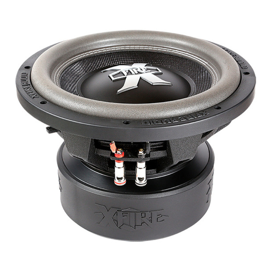 XFIRE AUDIO XMF121 XTREME Owner's Manual