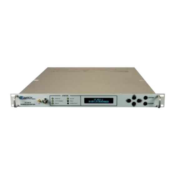 Comtech EF Data DT-4500 Series Installation And Operation Manual