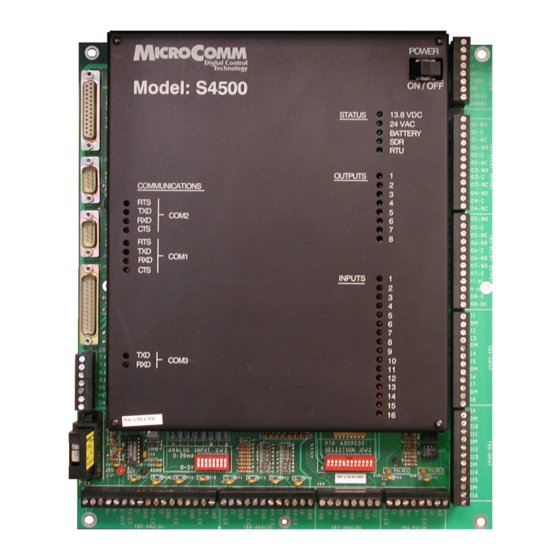 Micro-Comm S4500 Logic Controller Manuals