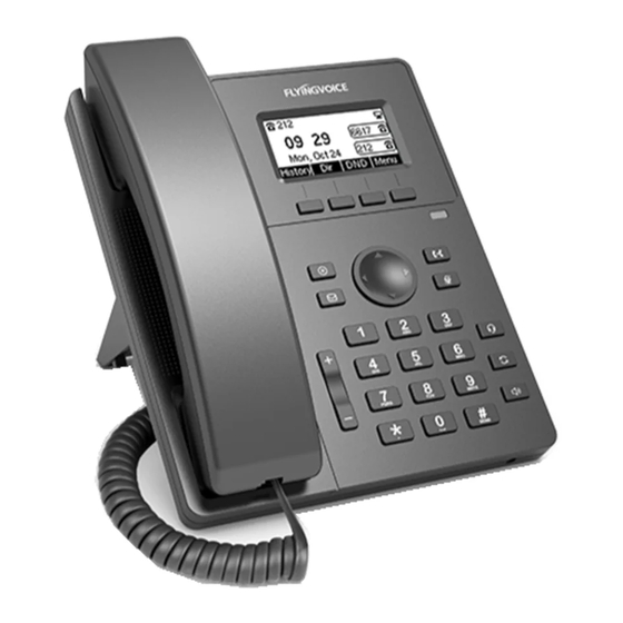 Flyingvoice P10 Entry-level IP Phone Manuals