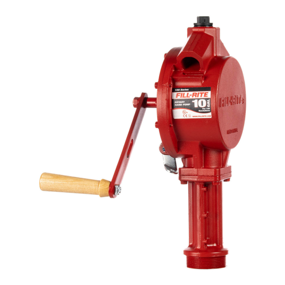 FILL-RITE FR100 Series Installation And Operation Manual