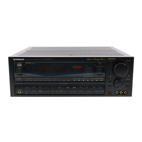 Pioneer vsx-9900s Manuals