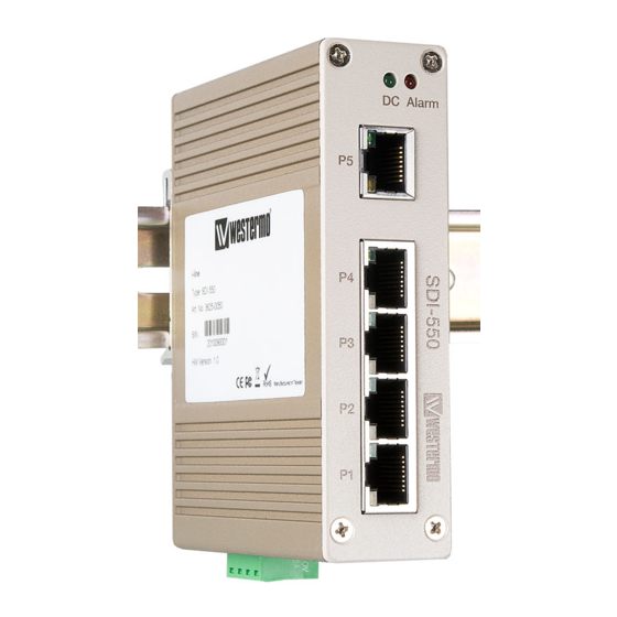 Westermo SDI-550 Quick Installation Manual