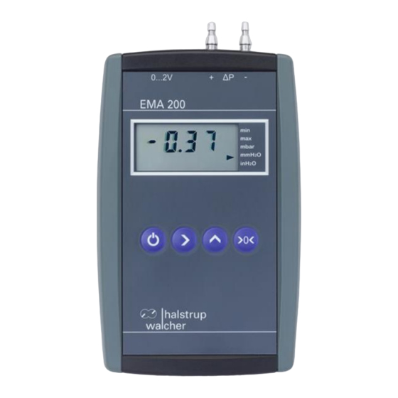 halstrup-walcher EMA 200 Instruction Manual