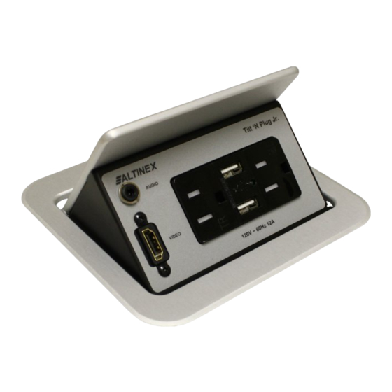 Altinex SIGNAL MANAGEMENT SOLUTIONS Tilt ‘N Plug TNP358 Series User Manual