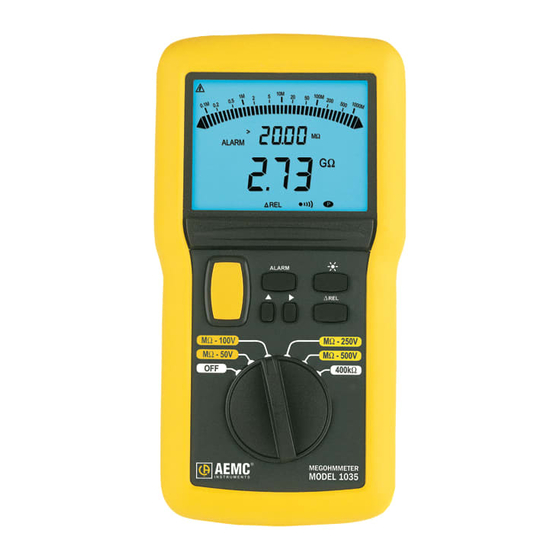 AEMC instruments 1035 User Manual