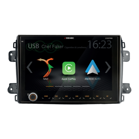 ZENEC Z-E3766 Installation Manual