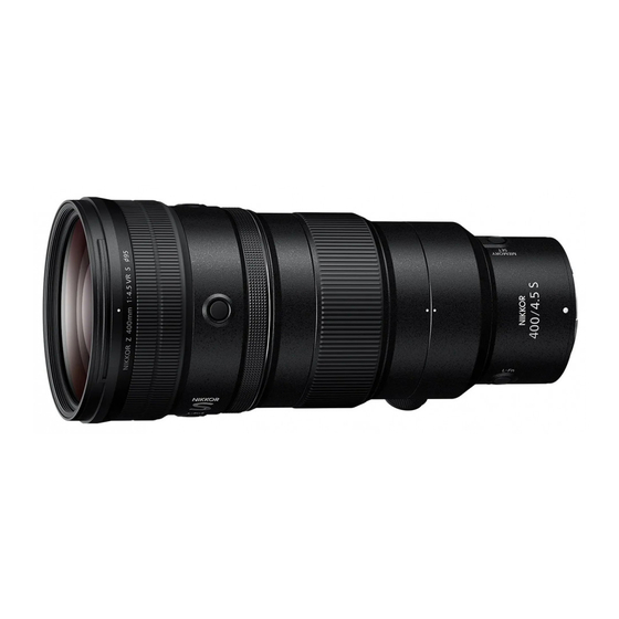 Nikon NIKKOR Z 400mm f/4.5 VR S Reference Manual