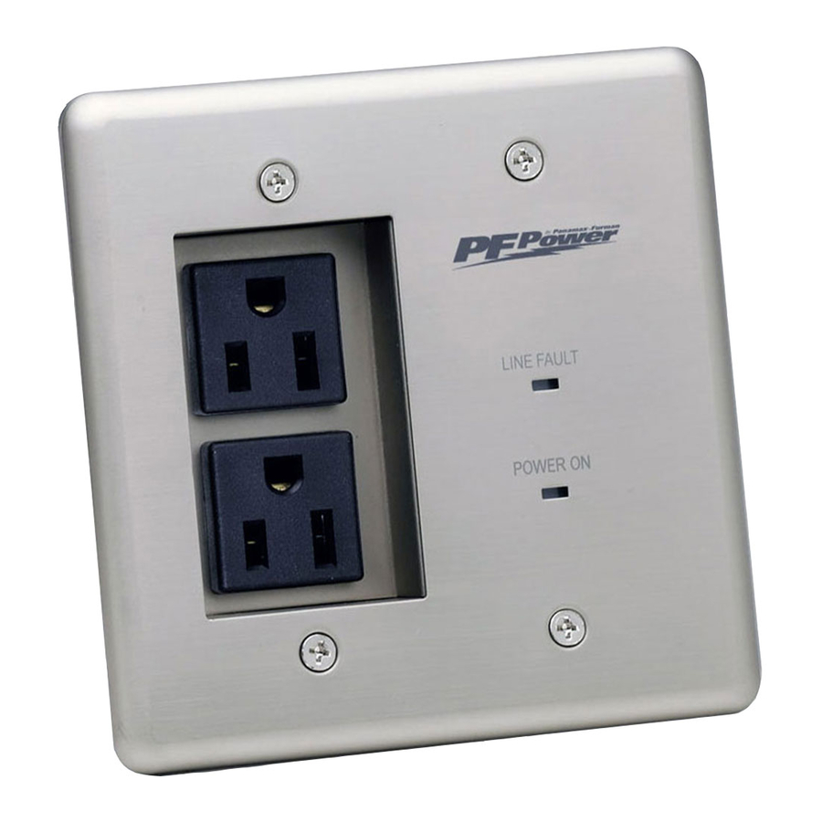 Panamax MIW-POWER-PRO-PFP Installation Instructions