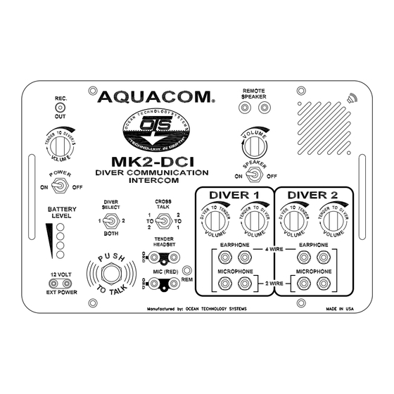 OTS Aquacom MK2-DCI User Manual