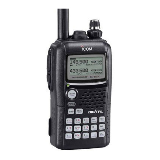Icom IC-E92D Service Manual