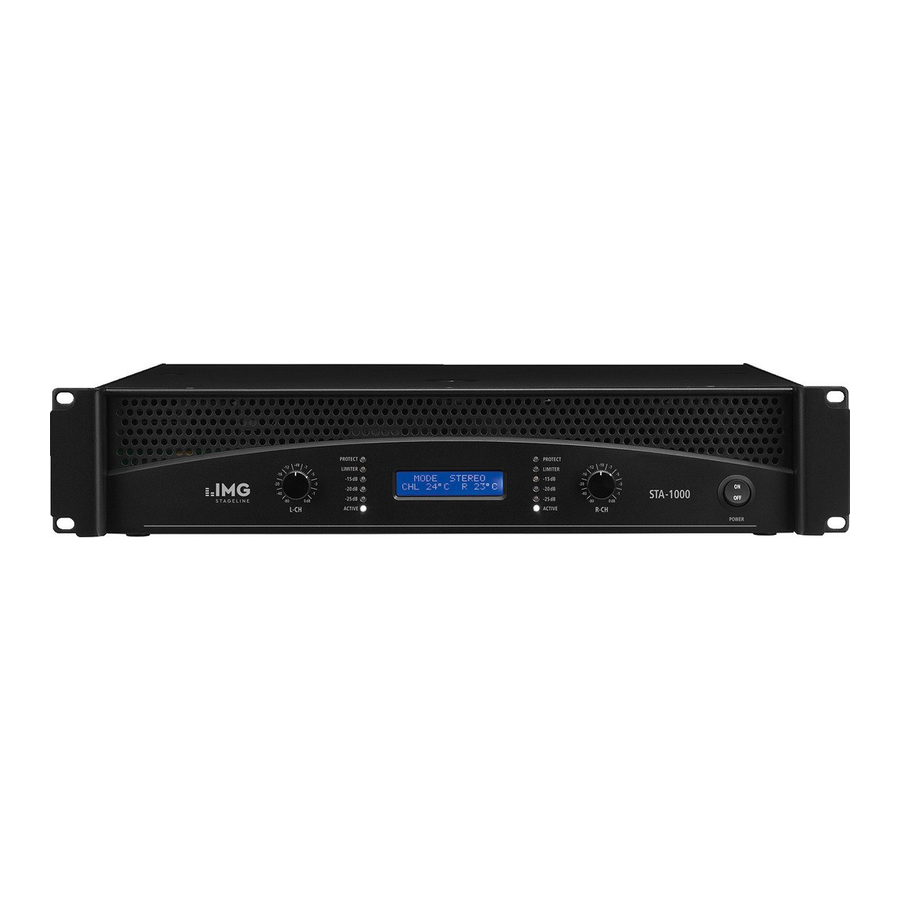 IMG STAGE LINE STA-1000 Instruction Manual
