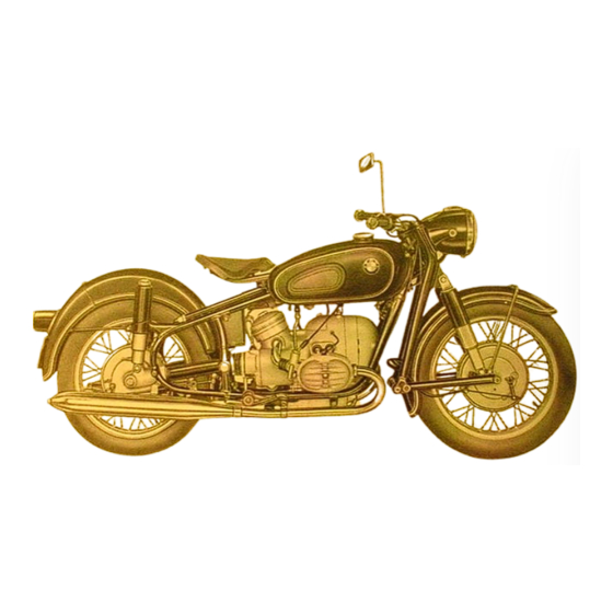 BMW R50 Instruction Manual