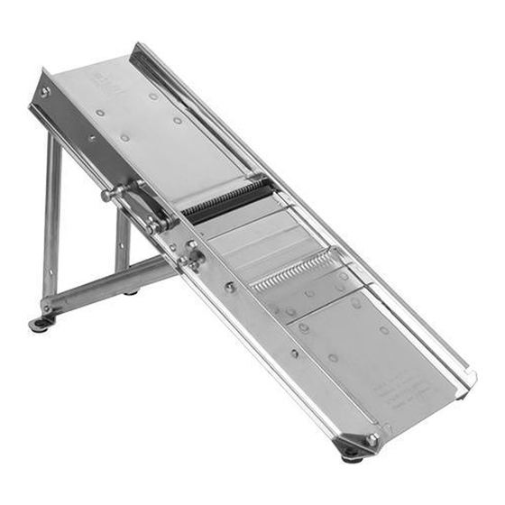 Bron COUCKE MANDOLINE Directions For Use Manual