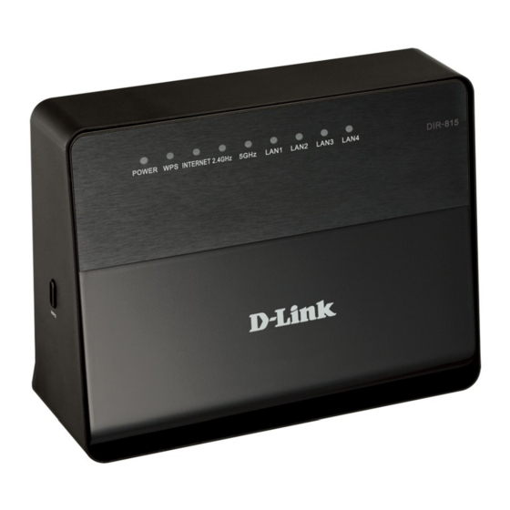 D-Link DIR-815 Quick Installation Manual
