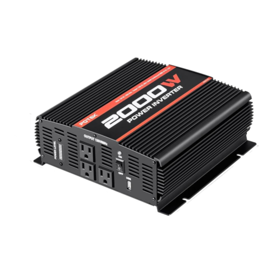 Potek PI2000-AP Power Inverter Manuals