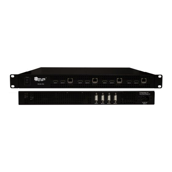 Z3 Technology Z3-HE4K-R4 User Instructions