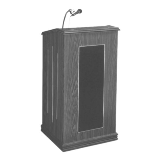 Oklahoma Sound THE PRESTIGE LECTERN 711 Product Handbook