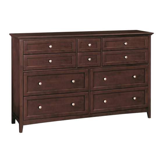 Whittier Wood Furniture McKenzie 1183 Series Assembly Instructions Manual