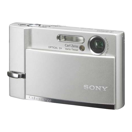 Sony DSC-T30 Service Manual