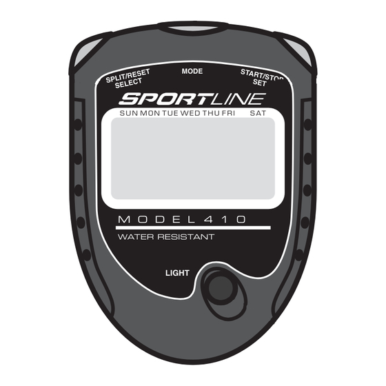 SPORTLINE ALPHA SPORT MANUAL Pdf Download ManualsLib