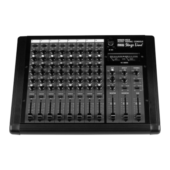 IMG STAGE LINE MMX-822 Instruction Manual