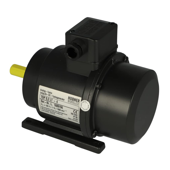 Baumer Hubner TDP 0,2+FSL Series Installation And Operating Instructions Manual