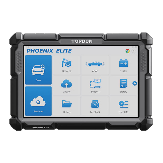 Topdon Phoenix Elite Manuals
