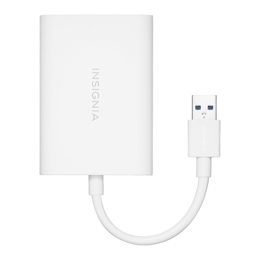 Insignia NS-PCA3D, NS-PCA3D-C - USB 3.0 To DisplayPort Adapter Manual