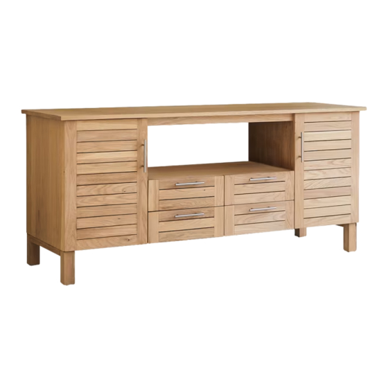 tikamoon Soho Oak Vanity Cabinet 165 Manual