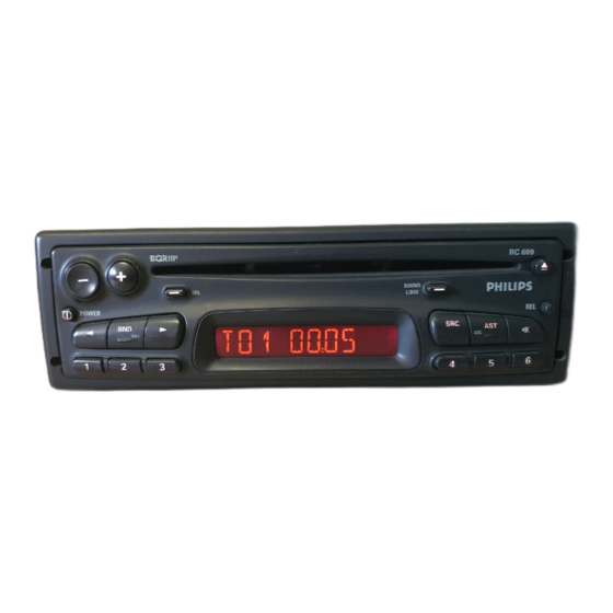 Philips RC624 RDS User Manual