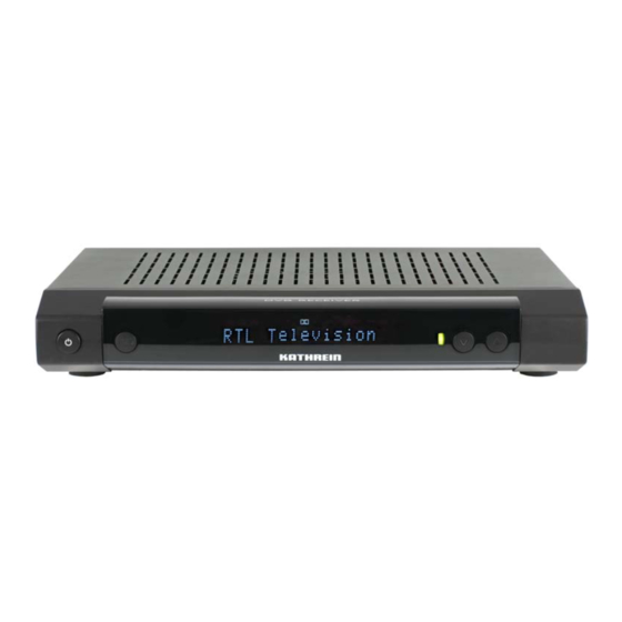Kathrein UFS 710si Operating Manual