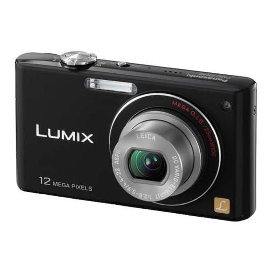 Panasonic Lumix DMC-FX40 Basic Operating Instructions Manual