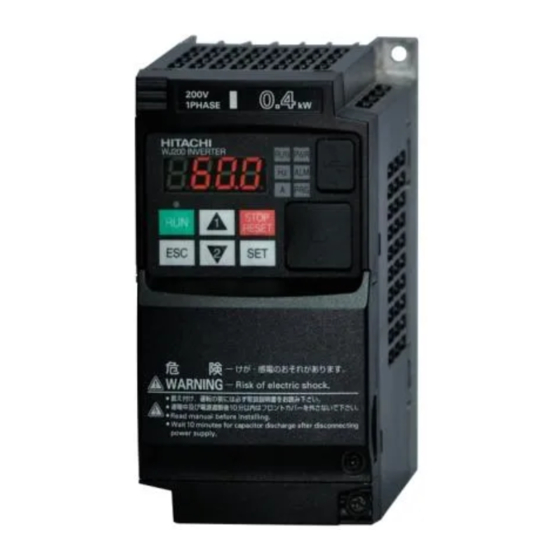 Hitachi WJ200-002SF Manual