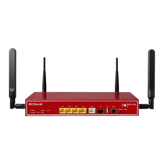 bintec elmeg RS123 Installation Manual