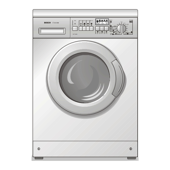Bosch WVT 52458 Operating & Installation Instructions Manual