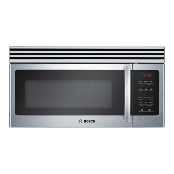 Bosch HMV 3051 U Use And Care Manual