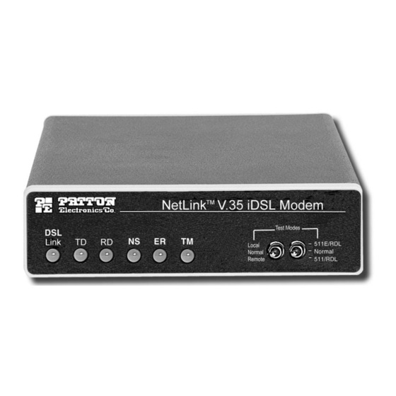 Patton electronics NetLink 1082/144 User Manual