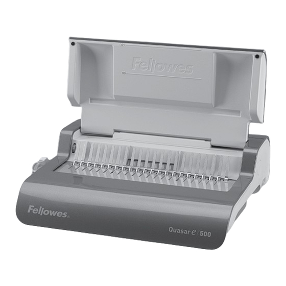 Fellowes Quasar Instructions Manual