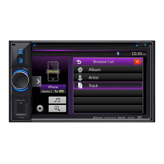 Clarion VX404 User Manual