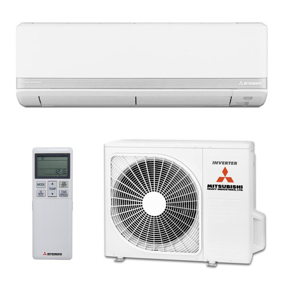 Mitsubishi Heavy Industries SRK20ZMXA-S Technical Manual & Parts List
