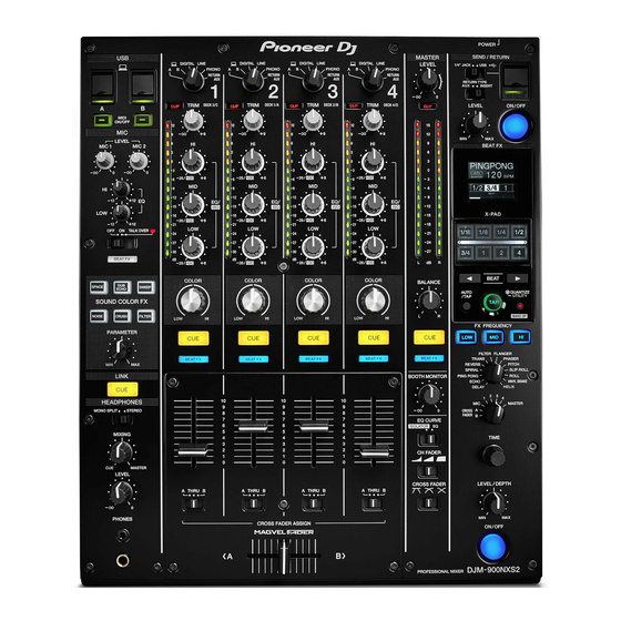 Pioneer DJM-900NXS2 Quick Start Manual