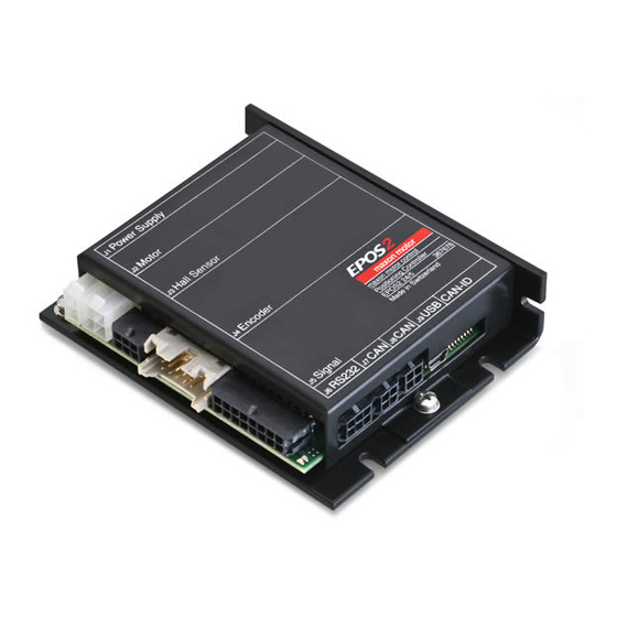 maxon motor EPOS2 24/5 Hardware Reference Manual