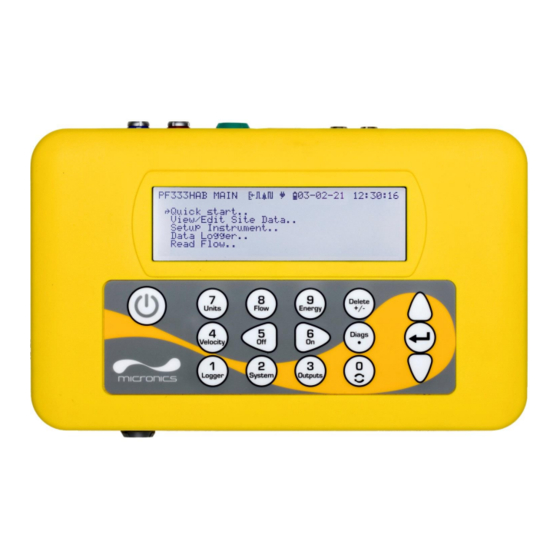 Micronics Portaflow 222 User Manual