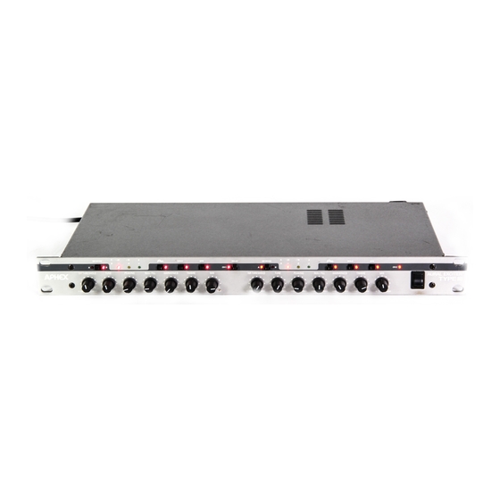 Aphex AURAL EXCITER III Operating Manual & Service Manual