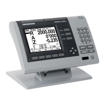 HEIDENHAIN ND 1200R Radial Quick Reference Manual